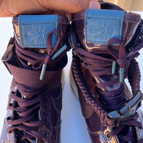 Nike Air SF AF 1 Purple Shoes AU 7, ER 38, cm 24 | As-is Missing 2 Belts Accesor - Picture 10 of 16